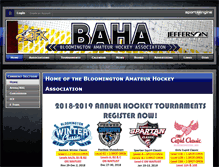 Tablet Screenshot of bloomingtonhockey.com